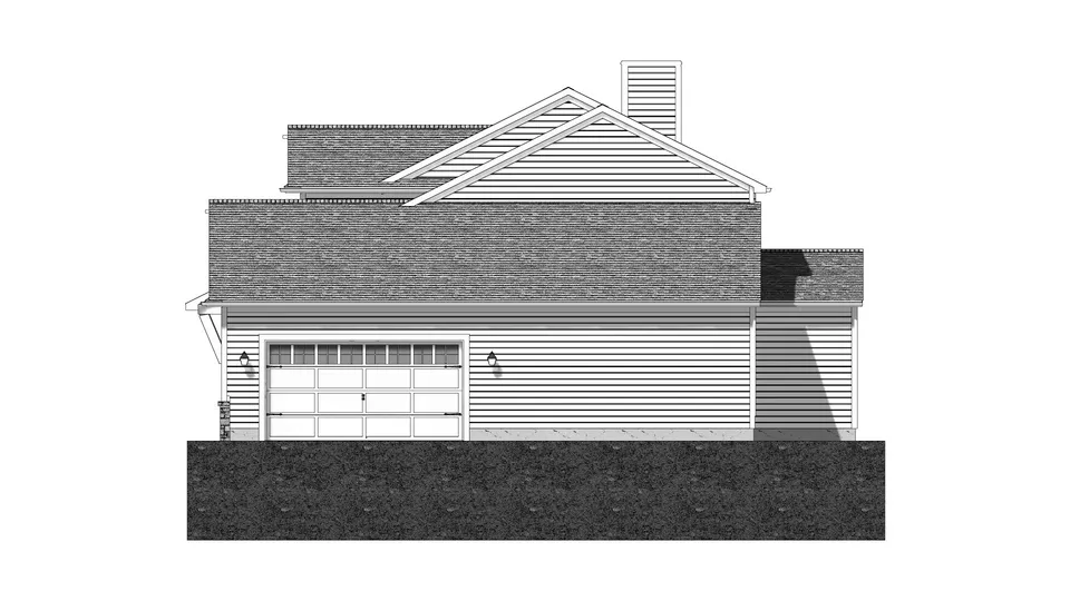 The Hopewell house plan, exterior view 2